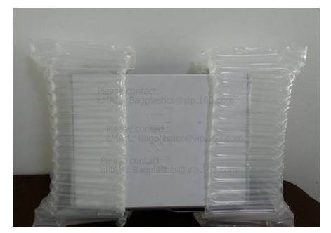 air cushion pillow bags, inflatable air filled pillow bag, shockproof recycable air pillow glass bottle bag, bagplastics