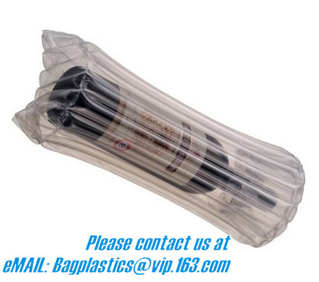 air cushion pillow bags, inflatable air filled pillow bag, shockproof recycable air pillow glass bottle bag, bagplastics