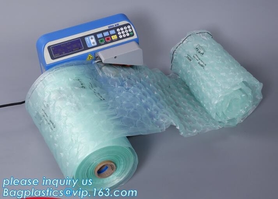 air cushion pillow bags, inflatable air filled pillow bag, shockproof recycable air pillow glass bottle bag, bagplastics