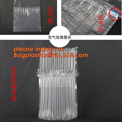 Safety Fill Plastic Inflatable Air Cushion Bubble Protection Packaging Bag, Strapping air inflatable cusioning film bag, voi