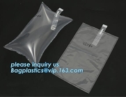 Safety Fill Plastic Inflatable Air Cushion Bubble Protection Packaging Bag, Strapping air inflatable cusioning film bag, voi