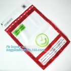 Security Bank Bags with Barcode /QR Code, Safety Plastic Bank Deposit Tamper Proof Cash Security Bags Manufactory, pac