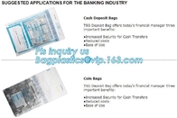 Hopper Currency Tamper Evident Security Bags Fraud Deposit Bags, Tamper-Evident Bags, Security Bank Pocket