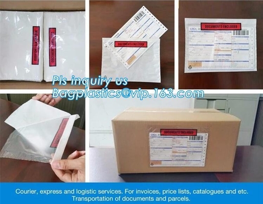 Emailing Zip Lock Packing List Enclosed Envelopes Tamper-Evident Deposit Bags Ziplockk Pocket, Mail Pocket Bags, Envelope