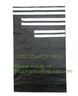 Eco-Friendly Waterproof Durable Grey/White PLA Biodegradable Courier Bags,100% Compostable And Biodegradable Courier Env