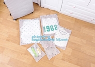 custom logo printed transparent clear vinyl plastic packaging bags with slider zipper k