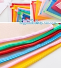 PVC zipper stationery mesh bag, office supplies custom zipper polyester mesh bag for document