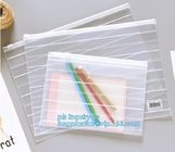 PP Zipper Slider Bag, Plastic Buckle Bag Storage slider zipper bag, slide grip report cover slider bar clear folders