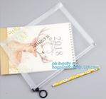 stationery slider bag with custom printed girls school pencil case/printing student stationery pencil bag case, slider p