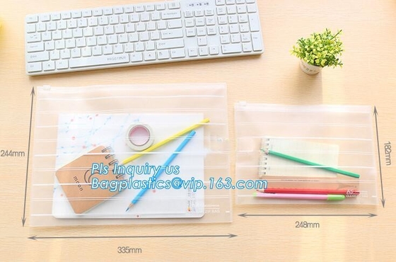 slider vinyl zipper bag for gift packaging, packaging suited frosted PVC/EVA vinyl slider top zipper bag for swimwear