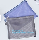 Slider zipper Clear pvc bag for package Vinyl transparent pvc bag cosmetic packing, bottom gusset slider k printed