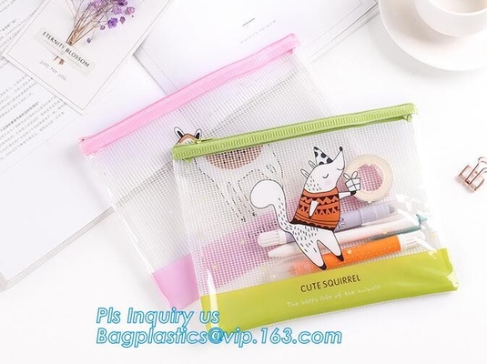 garment pouch with slider zipper, slider zipper on top side gusset pvc packaging pouch, pvc slider pouch,PVC slide pouch