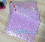 Customized Slider bubble bag, OEM Factory Price With custom Bubble k packaing bag, Reusable Packing Bubble Packing