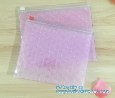 Mailer Slider Air k Bubble Bag, Air Bubble Slider Bag/Big Discount 3 Side Seal k Bubble Bag, slider zipper b