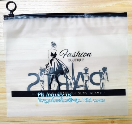 underwear bra packaging slider k bags, customized slider zipper bag, top slider zipper bag zipper silver foil garm