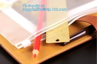 reusable promotional Plastic LDPE slider zipper bags, metallized film bottom loaded slider zipper packaging gloss finish