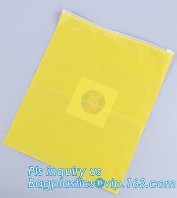 Garment EVA Frosty Slider Zipper Bag, Zipper Sealed Slider Gusset Cosmetic Bag Makeup Case Plastic Waterproof Bags, zip