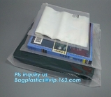 reclosable packaging slider zipper bags, Side gusset handle slider zipper, slider zipper frosted PVC document bag, zip