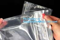 Promotional PVC Toiletry bag with zipper and slider, OEM logo slider zip lock bags, 5 lb 10lb 15lb 20lb 25lb Plastic Sta