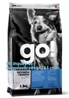 recyclable different type dog/cat food packaging slider zipper bag direct manufacturer in china, 5.5kg slider zipper fla
