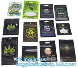 Medium Size Silver k Foil Bag Pouches , Clear Stand Up Pouches For Custom weed Packaging Medium Size Silver 