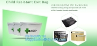 Aluminum Foil Anti Smell Bag For Kratom Capsule , Grip Seal Plastic Bags For Medical weed Storage Aluminum Foil Anti Sme