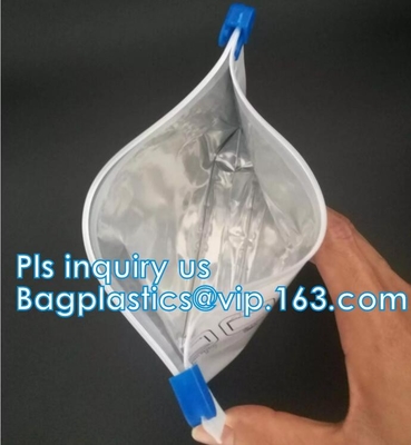 Zipper Aluminum Mylar Foil Bags, Child Proof Packaging Pouches For Baby Proofing, Child Proof Zipper Bags Packing Medica