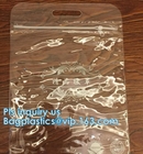 PVC EVA vinyl slider top zipper bag for skin care sets, Holographic Laser PVC Slider Zipper Hand Bag For Summer, bottom