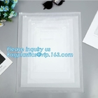 silkscreen printing holographic make up bag with slider lock, cosmetic organizer korean cosmetic bag, zipper slider conv