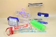 oxo biodegradable clear pvc slider zip bags, stationery handle bags with slider zipper, PU Clear EVA cosmetic Zipper Bag