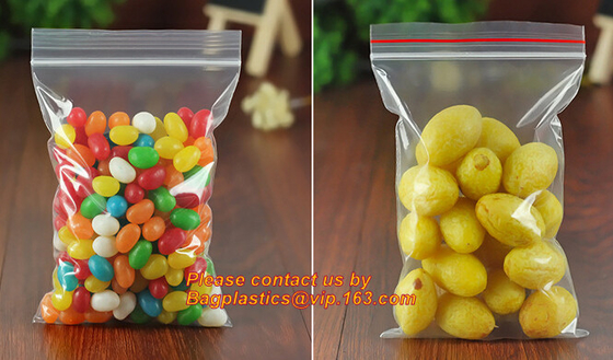 coin bags, bank, colored printed logo slider zip lock bag, large packing bags for packing, Plastic Containers Food stora