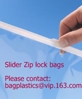 RESEALABLE seal bag, Slider seal, Slider lock, Slider grip, Slider zip, Slider zipper, Food Freezer Oven Bags