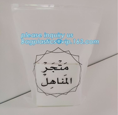 CPE Slider Top Zipper Bag For Swimwear Custom Printed Clothes Packaging Frosted Poly Bags,frosted slider zipper lock pla