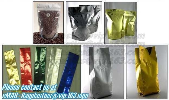 Coffee bean bag air valve kraft paper octagonal sealing aluminum foil self-supporting k bag custom coffee packagin