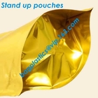 Top zip plastic bag food packaging/ 3 side seal zipper bag/ stand up pouch k bag for meat,pork,beef,sea food pack