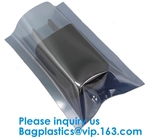 Aluminium Plastic Antistatic K Esd Shielding Electronic Packaging Pet Bag With Zip,Black Conductive Bag, Grid Bag
