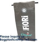 Food Industrial Use And Moisture Proof Feature Resealable Zipper Kraft Paper Food Packaging Bags Doypack Pouch bags