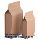 Kraft Stand Up Pouches Clear Stand Up Pouches Jute Look Stand Up Pouches Striped Stand Up Pouch with Rectangular Window