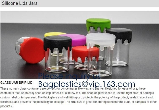 Glass Jar TapeMl,5ml,7ml,10ml,15ml,30ml Storage Bottles &amp; Jars, Small Glass Jars Containers Silicone,Plastic,Bamboo,Glass