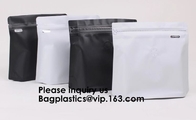Matte Metallic Color With Frosted Window Display Stand-Up K Bags,Aluminum Foil Back - Resealable K And Heat