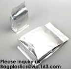 Aluminum Foil Stand Up Packaging Bags Mylar Airtight Zipper Pouches Smell Proof Coffee K Tear Notch Pack Food Grad