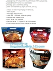 fried chicken bag for roast hot food packaging, food storage plastic hot chicken bags, Food pouch packaging Bags with ve