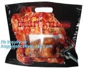 Food Grade Anti Fog Material Resealabele Plastic Hot Chicken Bag, Fresh Chicken Packing Bag, roast chicken Boiled chicke