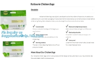 Food Grade Anti Fog Material Resealabele Plastic Hot Chicken Bag, Fresh Chicken Packing Bag, roast chicken Boiled chicke