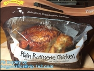 High Quality Rotisserie Chicken Plastic packaging bag Grilled Chicken Bag microwave grilled hot chicken bag Stand Up Roa