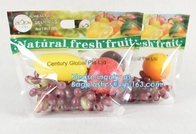 slider k fruit bag with air holes for grape packaging bag, Stand up slider zipper fruit picking bag for apple, Fac