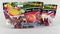 green grapes packing bag with slider/Plastic grapes packing bag/Plastic fruit bag, Vegetable Tomato Packaging Slider Zip