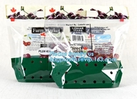 green grapes packing bag with slider/Plastic grapes packing bag/Plastic fruit bag, Vegetable Tomato Packaging Slider Zip