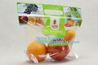 Reusable PP PET PE Material Grape Packing Bags With Slider, slider zipper grape bag with holes, Custom Printing Freezer