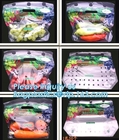 FDA PE customized size slider Freezer Bags, FDA approval slider ldpe bag clear /transparent slider k storage plast